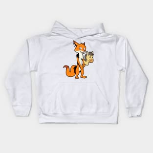 Fox Riding Hobby Horse - Hobby Horsing Kids Hoodie